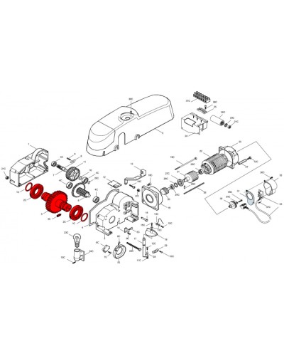 Электродвигатель E450 Came 119RIE139 в Пскове Запчасти для шлагбаумов и автоматики Pintop.ru