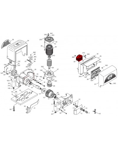 Конденсатор 20 мкФ Came 119RIR277 в Пскове Запчасти для шлагбаумов и автоматики Pintop.ru