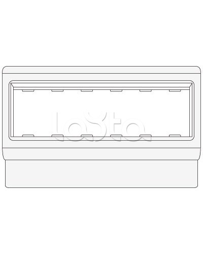 Рамка-суппорт под 6 модулей BRAVA PDA-3BN 80 DKC 10643 в Пскове Аксессуары для кабель-канала Pintop.ru