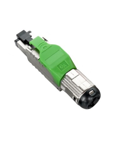 Разъем полевой оконцовки RJ-45 8P8C Hyperline PLUE-8P8C-S-C6A-SH-GN в Пскове Коннекторы и разъемы Pintop.ru