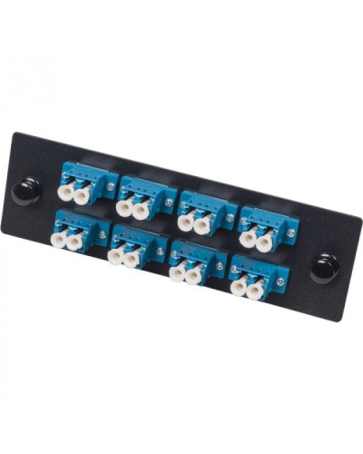 Адаптерная панель для кроссов LAN-FOBM с 8 дуплексными адаптерами LC/OM2 LANMASTER (LAN-APM-8x2LC/OM2) в Пскове Проходные адаптеры и розетки оптические Pintop.ru