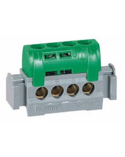 Клеммник зеленый 4х1.5-16 мм2 LEGRAND 004830 в Пскове Клеммные колодки Pintop.ru