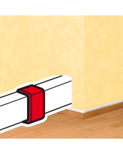 Накладка на стык DLPlus 60х16/20 белый Legrand (033608) в Пскове Аксессуары для кабель-канала Pintop.ru