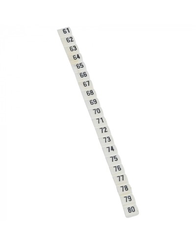 Маркер CAB3 цифры 61-80 Legrand 038163 в Пскове Аксессуары для кабель-канала Pintop.ru
