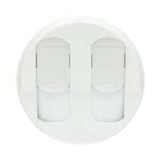 Лицевая панель для розеток 2хRJ45 белый Celiane Legrand 068252