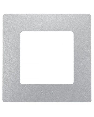 Рамка 1 пост Etika алюминий Legrand 672551 в Хасавюрте Аксессуары для кабель-канала Pintop.ru
