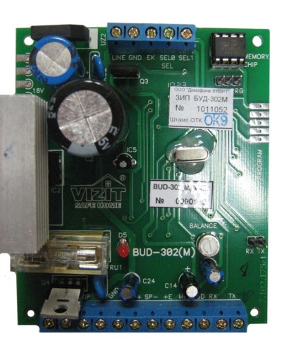 Плата печатная в сборе Vizit ЗИП БУД-302М в Москве Аксессуары для многоабонентных систем Pintop.ru